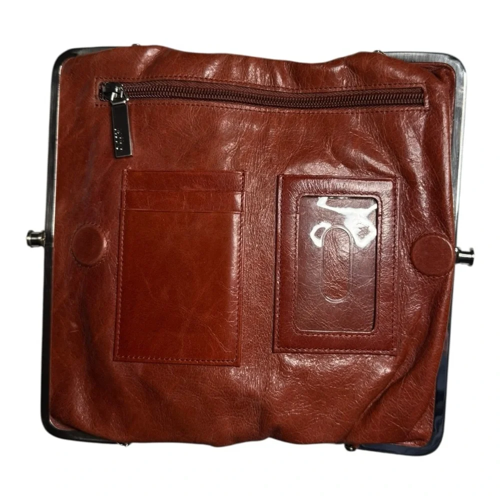 HOBO Lauren Earthy Bag Leather Brown Fall Clutch